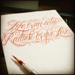 a-i-m-l:  Life is an echo #quotes #lettering #practice