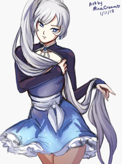   Sketch 321 - Weiss Schnee (RWBY)  Commission meSupport me on Patreon  