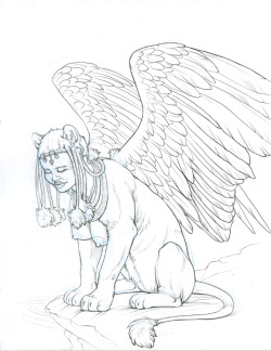 A sphinx sketch by Hibbary!