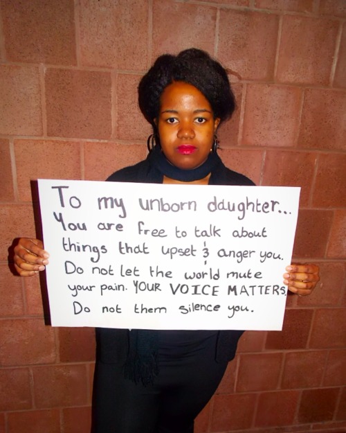 darth-jada:  arnoldpalmerinabklynfridge:  blackactionnow:  BLACK ACTION NOW!: “To My Unborn Daughter…” This project is in response to “To My Unborn Son” created by Yale’s Black Men Union. We created this project to respectfully address that
