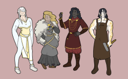 thehumon: Here’s something that will weird you out: The guy on the far right is a dwarf. In Norse mythology there are two, possibly three, types of elves. Light elves, shadow elves (but not always), and dark elves. There’s no indication that any of