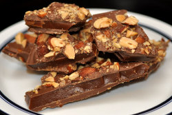 im-horngry:  Vegan English Toffee - As Requested! X Chocolate Almond Toffee!