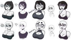 rabbureblogs:arlymone:  Decided to post the full set of style practices from last night (also added missing glasses)styles from left to right:Slugbox, StickySheep, QueenAshi, Zambiie, AsieyBarbiei might do more some other ay it was hella fun   WHOOOAHH!!