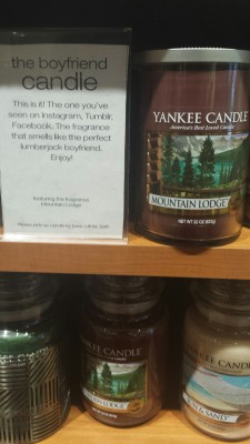smaugchiefestofcalamities:  LOOK AT WHAT YOU FUCKERS DID. YANKEE IS MARKETING MOUNTAIN LODGE AS THE BOYFRIEND CANDLE BECAUSE OF THAT POST ABOUT IT SMELLING LIKE CHRIS EVANS AND OR HEMSWORTH. IS NOTHING SACRED 