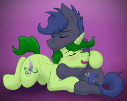 echorelic:  Some Bluemoon and Hoodoo lovin’ for the amazing notsafeforhoofs and hoodoonsfw!  So yeah, dunno much else to say. I just wanted to make somethin sweet for the two to support them. I hope you guys (as well as the rest of you) like it! 