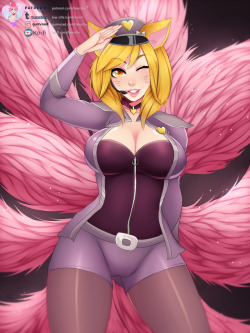  Finished subdraw #36 Popstar Ahri from League of Legends. Included my favourite chroma for this one :)All versions up on my Patreon!Versions included:- Hi-Res- Nude- Stages of Undress- Pubes   no pubes versions- Chroma version   undress  pubes/no pubes❤