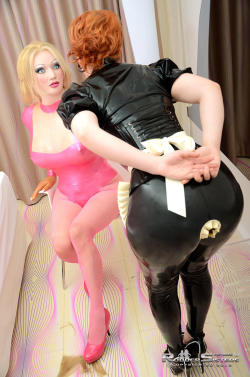 therubberdollowner: http://therubberdollowner.tumblr.com Rubber Sisters really shaped the world of Transformation Fetish.  The emphasis on layers, first the forms, then the layers of latex over it has been a source of introduction edging material for