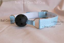 kittensplaypenshop:  kittensplaypenshop:  Customizable ball gags available as promised! Currently offering pink and black balls,but will order other colours upon request! :) You can also add roses and studs here if you’d like!   Silly me forgot photo