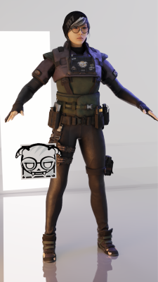allmightyyadio:  Dokkaebi nude model releaseGrace “Dokkaebi” Nam (Hangeul: 남은혜, Nam Eun Hye) is an Attacking Operator featured in Tom Clancy’s Rainbow Six Siege, introduced in the Operation White Noise expansion alongisde Zofia and Vigil.