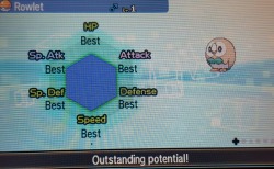bronovans:  oddbagel: I have seen the face of god This is the 6 IV Rowlet of Prosperity. Reblog and 2017 won’t be absolute shit  