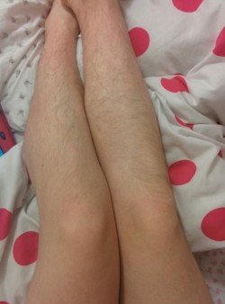 mendelianslip:Why is it so much easier to post a photo of my legs on Tumblr than to walk around my own home with them on display? Earlier, I had to retreat into my room and put tights on because I felt too self-conscious in front of my housemate. I don’t