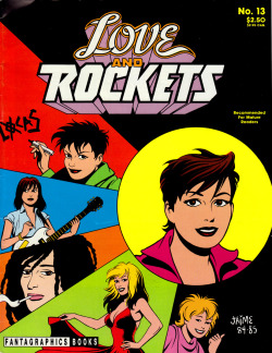 Love and Rockets No. 13 (Fantagraphics, 1985). Cover art by Jaime Hernandez.From a charity shop in Nottingham.