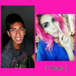 Its actually a little over 3 years by 2 months but same thing! I started when I was 17. It gets better and times were tough but after the Pulse thing and seeing all these trans girls get beat up and murdered. This is my way of sharing myself with you