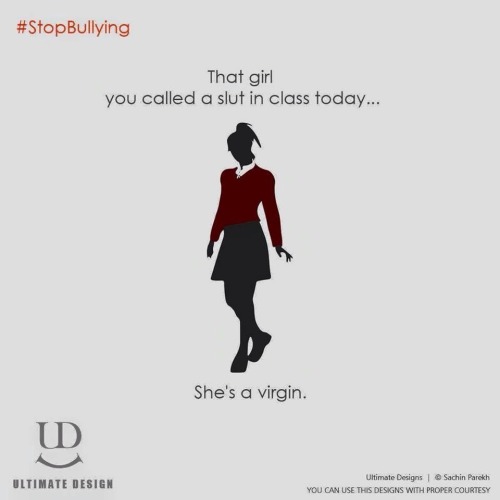 michiganmember74: daddygraybear62:   southernfireman2709:  Reblog!!!! Every time I see this.   Stop Bullying!!   Always a reblog always 
