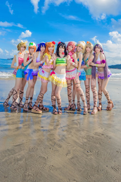 cosplay-soul:  Hanayo Koizumi, Rin Hoshizora, Umi Sonoda, Honoka Kousaka, Niko Yazawa, Maki Nishikino, Eri Ayase, Kotori Minami, Nozomi Tojo | Love Live! School Idol Project 