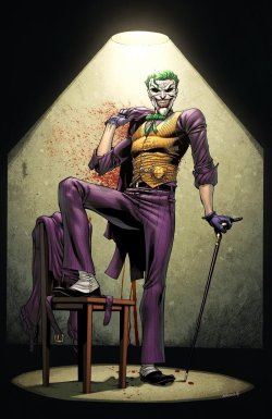 thecyberwolf:  Joker / Zatanna / Batgirl / Adam Strange by Robert Atkins Deviant Art - Twitter Colors by: by Simon Gough (Spidermanfan2099)  Joker looks sick!!!