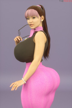 thefoxxxblog:  I did a few renderings of this MILF named Hitomi. Hitomi Nakamura belongs to @ladycandy2011 http://thefoxxx.com/   wow she look nice man!