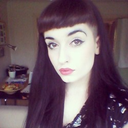Miss-Milk:  Finallyyy Got Round To Poorly Trimming My Fringe And Shaving My Head.