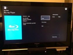 nerdology:  This is dumb. I have to install the Blu-ray player on my Xbox One…  HA! Xbone, anyone?