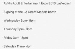 Heather #Vahn  signing schedule  LA Direct Models by vivalavahn