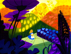  Mary Blair’s color study for Walt Disney’s Alice in Wonderland 3D by Dain Fagerholm 