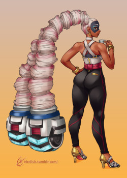 ebelisk: Twintelle from ARMS Lets be honest, fuck drawing the spirals on these characters XD Probably the best ass I’ve drawn to date though, feel pretty good about it.Tell me if you like the ARMS characters and want me to draw some more of them Want