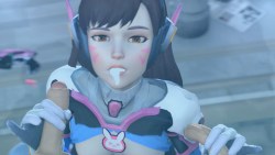 fluffy-pokemon:  D.va’s Bj/Hj/Cs  - Webmshare link (With sound) - Gfycat link (No sound)  Swallow version &amp; better quality @ Patreon. 