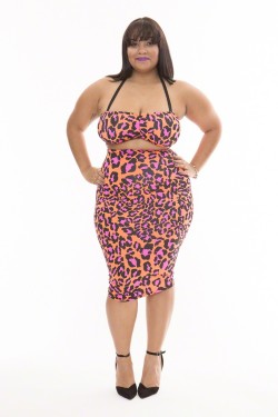 killerkurves:Denise Mercedes:  wearing rue107’s Tameka Neon Cheetah Skirt Vote for her in Joyce Leslie’s 2015 Model Search    (1 vote every 24hrs) 