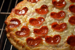 Tango-Mango:  Valentine Pizza I Cut These Little Hearts Out Of The Pepperoni With