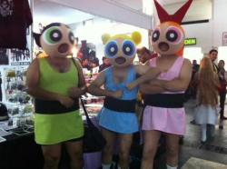 the-absolute-funniest-posts:  yepthattastedpurple: Best cosplay ever guys cosplaying as guys cosplaying the powerpuff girls This makes me insanely happy. omg   My lovely followers, please follow this blog immediately!