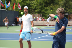 direct-news:  Niall playing tennis with Novak Djokovic. 02/8/14 