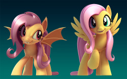 wimcrustum:  2snacks:  More Updates! - Fixed a bunch of stuff. - Modeled more corrective blendshapes for the body. - Added Wings. - Created a new IK chain Rig for the hair and the Eyelashes - Turned Fluttershy into a vampire. 2nd Animation Test:  I’ve
