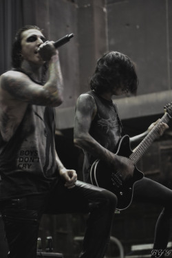 thosewhiskeydreams:  Chris “Motionless” Cerulli and Ricky Horror — Motionless In White