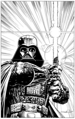 70sscifiart:  Darth Vader, by Walt Simonson