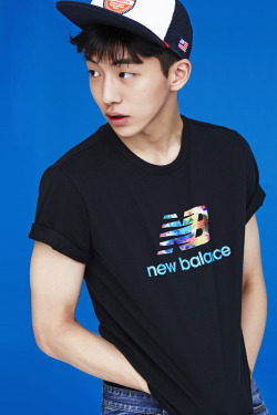 stardustmodel:  남주혁 Nam Joo Hyuk New Balance 2014 S/S Wild Flower Pack T-shirts Pictorial Photo from nb lifestyle 