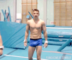 twinkjockar:  sjcollegeboi:  typical gymnast -perfection.  UNF!  :P famousmeat:  Shirtless gymnast Sam Oldham bulges in underwear for the Olympics   Gymnasts. 2nd only to soccer players in my book. 