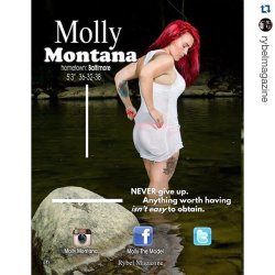 Thank you to Molly @molly.montana_ being in issue seven as well as being a Cover model for @rybelmagazine get your copy by either clicking the Rybel profile or this link http://www.magcloud.com/browse/magazine/797480 composition shot by @photosbyphelps