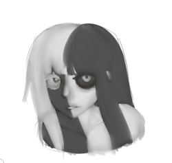   So, I tried a slightly different style of painting.I also tried to lean back into my old eyelashes/eyes style.  