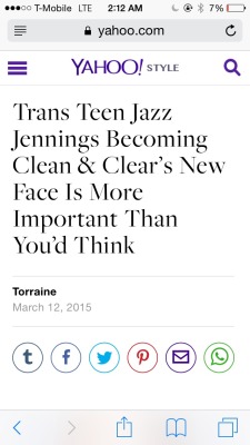 controlledeuphoria:Oh my god this is so important!FUCK YEAH! Trans rights ^w^ *my confidence is boosted for my transitioning* &lt;3 I think she looks amazing too! &lt;3 :3