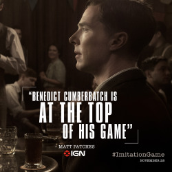 theimitationgameofficial:  Benedict Cumberbatch’s performance as Alan Turing is one you don’t want to miss. 
