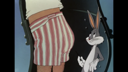 Another throwback!  Bugs Bunny inside of Sir Pantsalot’s armor about to poke him in the butt with a needle, which then causes him to jump out of his suit.  Those are some real old school boxers right there😎  From the Warners Bros. short:  “Knights