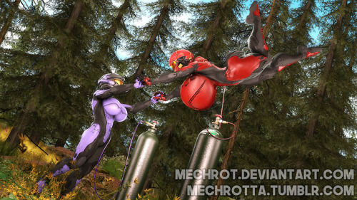 Porn photo mechrotta: Forest Float A commission for