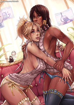 kachimahan:  READY FOR SHIP !! …by my valentine &lt;3THIS SHIP NEVER SINK !!!my previously quick vote event : Pharah x Mercy / OverwatchThis picture have 4 costume version 1, No costume Nude version [NSFW] only for pledge 7$ UP!2. Virgin-Killing Sweater