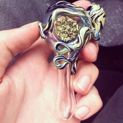 bongloadsandbroadway:  danksallday:  turn—up-the-love:  weedorz:  Up for a smoke ?  Um excuse you this is kush4kae   this is a fucking amazing pipe. 