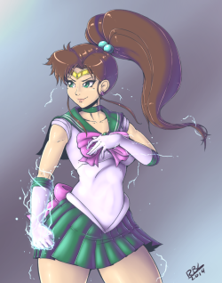 Sailor Jupiter! Redraw of the 1st thing I ever drew digitally.