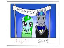 {Smitty} Well, i took Amy to the prom, and thoroughly enjoyed the entire evening. We danced, talked, ate amazing food, we hung out with friends for a while, before a slow song came, as i took her to go dance with the other couples, we both smiles, enjoyin