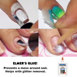 mygirlynails:  Here is the question everyone has been asking. Yes, It was glue around my nail on the gradient nails video I posted. Once it dries, it peels off and helps prevent a mess around the nail when doing a gradient. You can also use it as a base