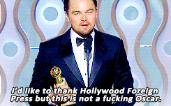 tomhiddles:   Leonardo DiCaprio is full of your shit, Academy.   Is this real???