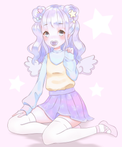 tiny-art-princess:  Pastel Baby~ ^~^
