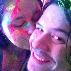 Kiss Kiss Kiss 💋💕❤️😘 #mylove #iloveyou #paintparty #ultraglowmelbourne #ultraglowmelbourne2014 #ultraglow #kiss #loveofmylife
